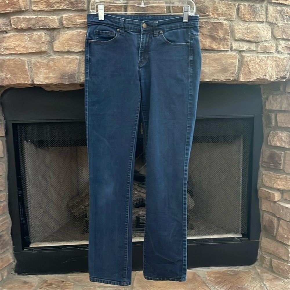 Calvin Klein jeans. I tore the tag out because it was itchy but believe it’s 8